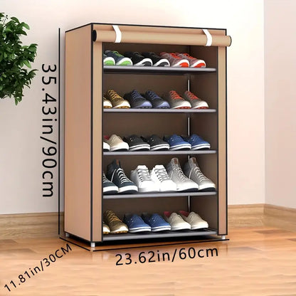 Experience the ultimate shoe storage solution with this dustproof cabinet