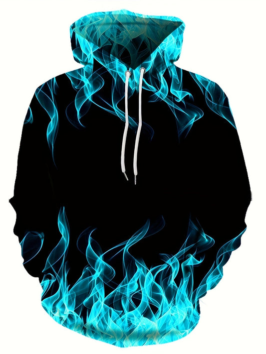 Flame 3D Graphic Hoodie