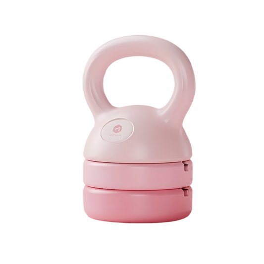 Adjustable Weight Kettlebell - 12lb Versatile Fitness Essential(Pink)