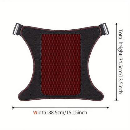 1pc USB Heated Hip Support Brace with Vibrating Massage and Adjustable Strap