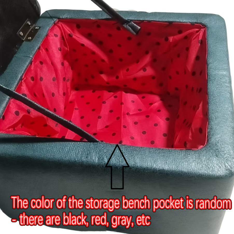 Multifunctional Storage Stool Cushioned Flip-Top Organizer