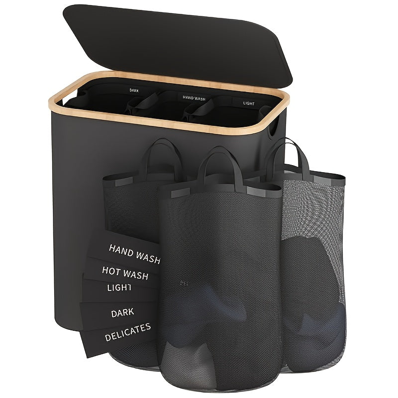 Laundry Basket with Lid & Bags