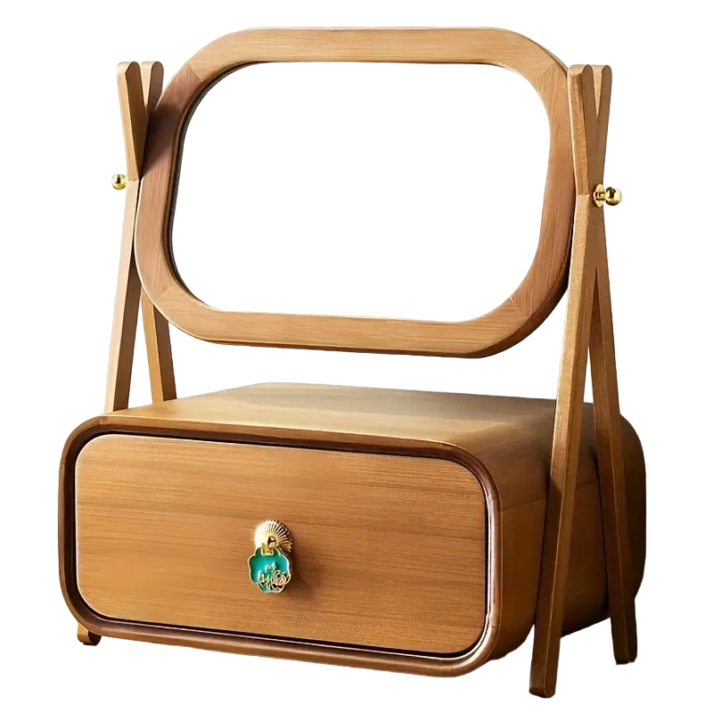 Classic High-Definition Makeup Mirror with Drawer