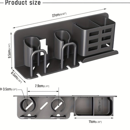 Wall Mount Aluminum Toothbrush Razor Holder