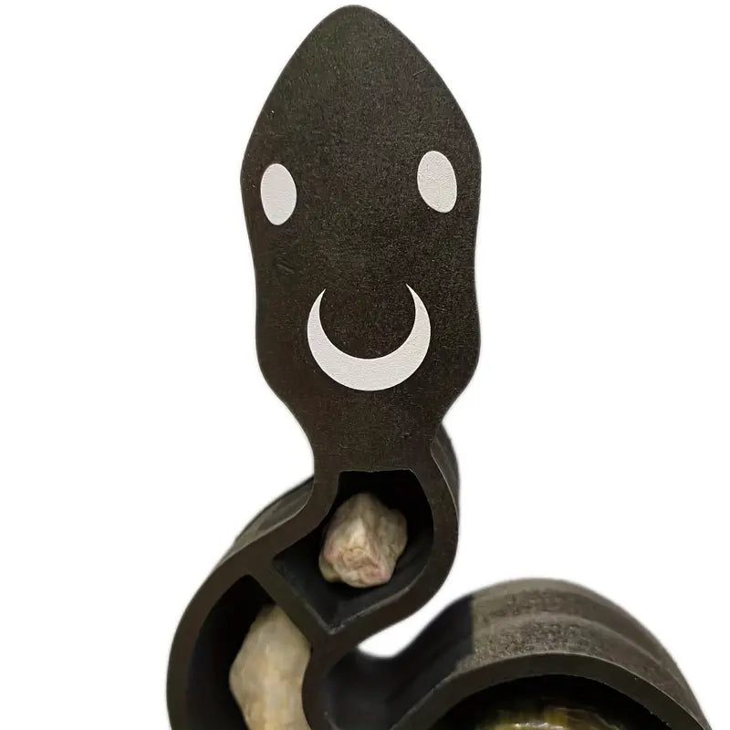 Serpent-Style Wooden Storage Rack: A Slithering Solution