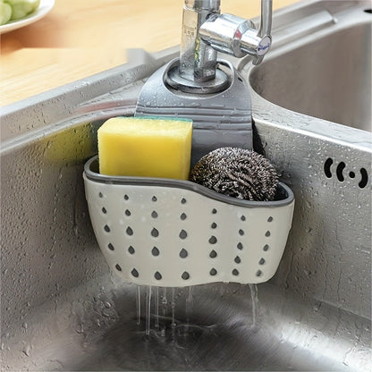 Sink Sponge Rack Hanging Basket Silicone Organizer