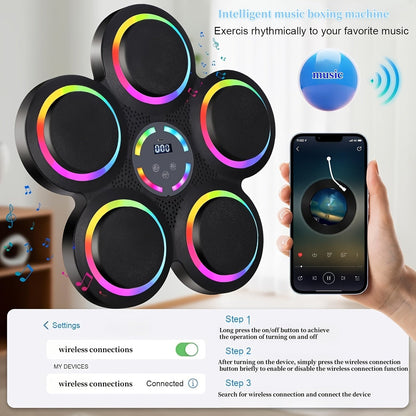 Smart Music Boxing Machine Wall-Mount with Gloves