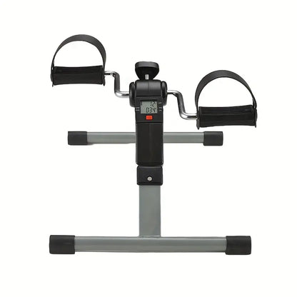 Foldable Mini Fitness Car with Display Screen - Black