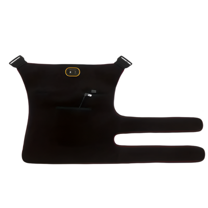 USB-Powered Heated Hip Brace Massager with Vibration(Black)