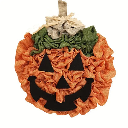 Haunted Harvest: A Pumpkin Patch Wreath