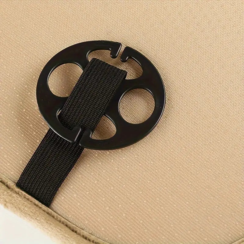 Winter Plush Car Front Seat Cushion - Universal Fit with Backrest (Single Seat, Black)