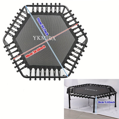 Hexagonal Fitness Trampoline Quiet Bounce Home Gym