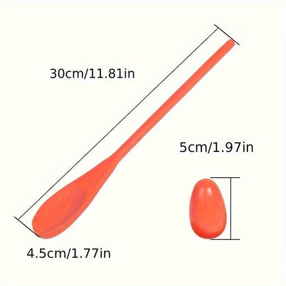 Wooden Egg Spoon Set for Outdoor Yard Games