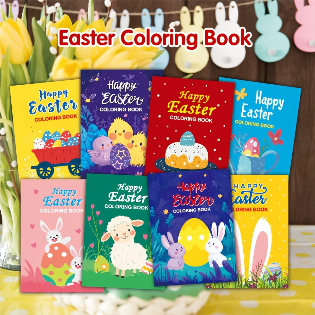 8pcs Easter Coloring Books for Kids
