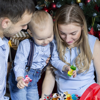 10pcs Mini Animal Finger Puppets Set for Kids