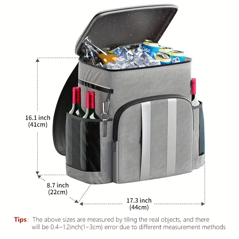 Large Capacity Waterproof Picnic Backpack - Grey