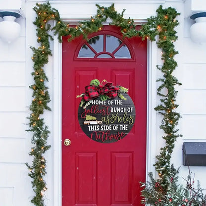 Festive 3D Christmas Door Sign