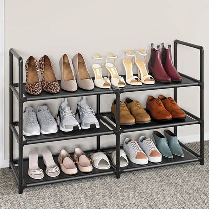 Keep your entryway tidy and stylish with our 3-Tier Shoe Rack