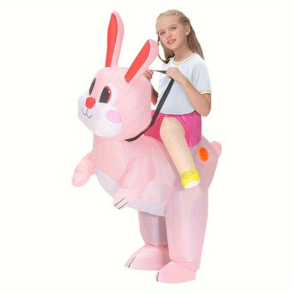 Fun Ride-On Animal Theme Inflatable Bunny Costume