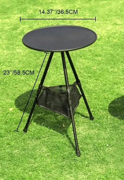 Portable Lightweight Camping Table with Adjustable Height and Durable Bag