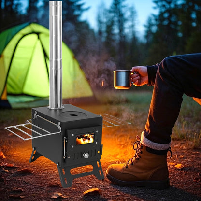 Portable Stainless Steel Camping Stove for Outdoor Cooking