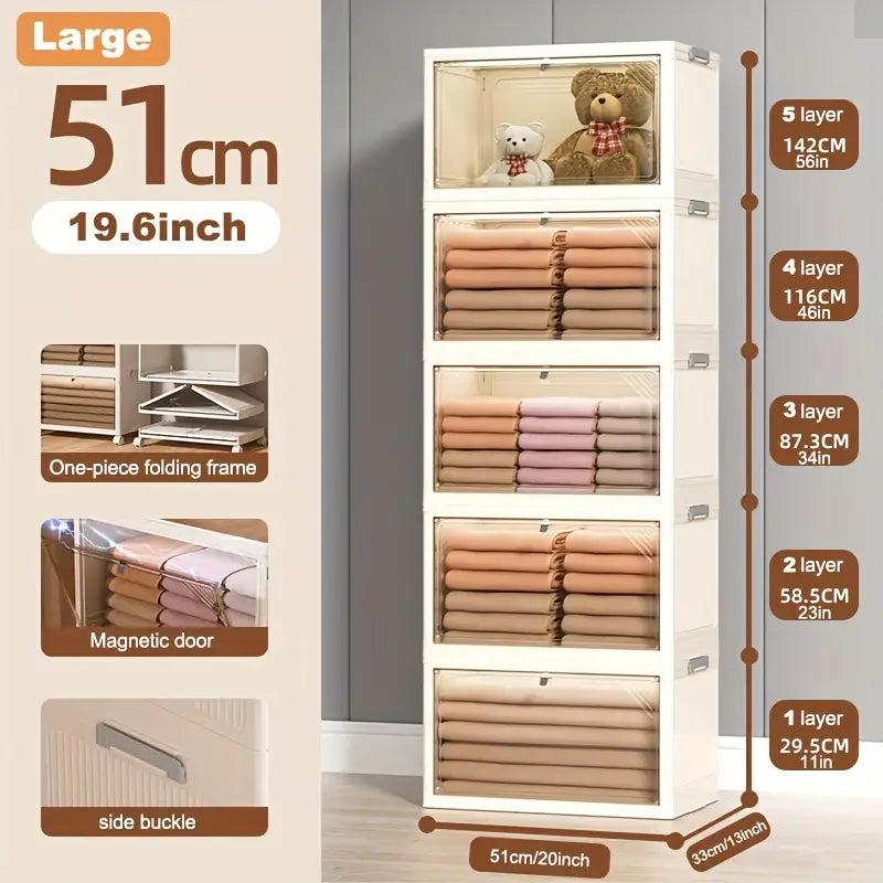 Unfold the future of storage: our durable folding plastic box