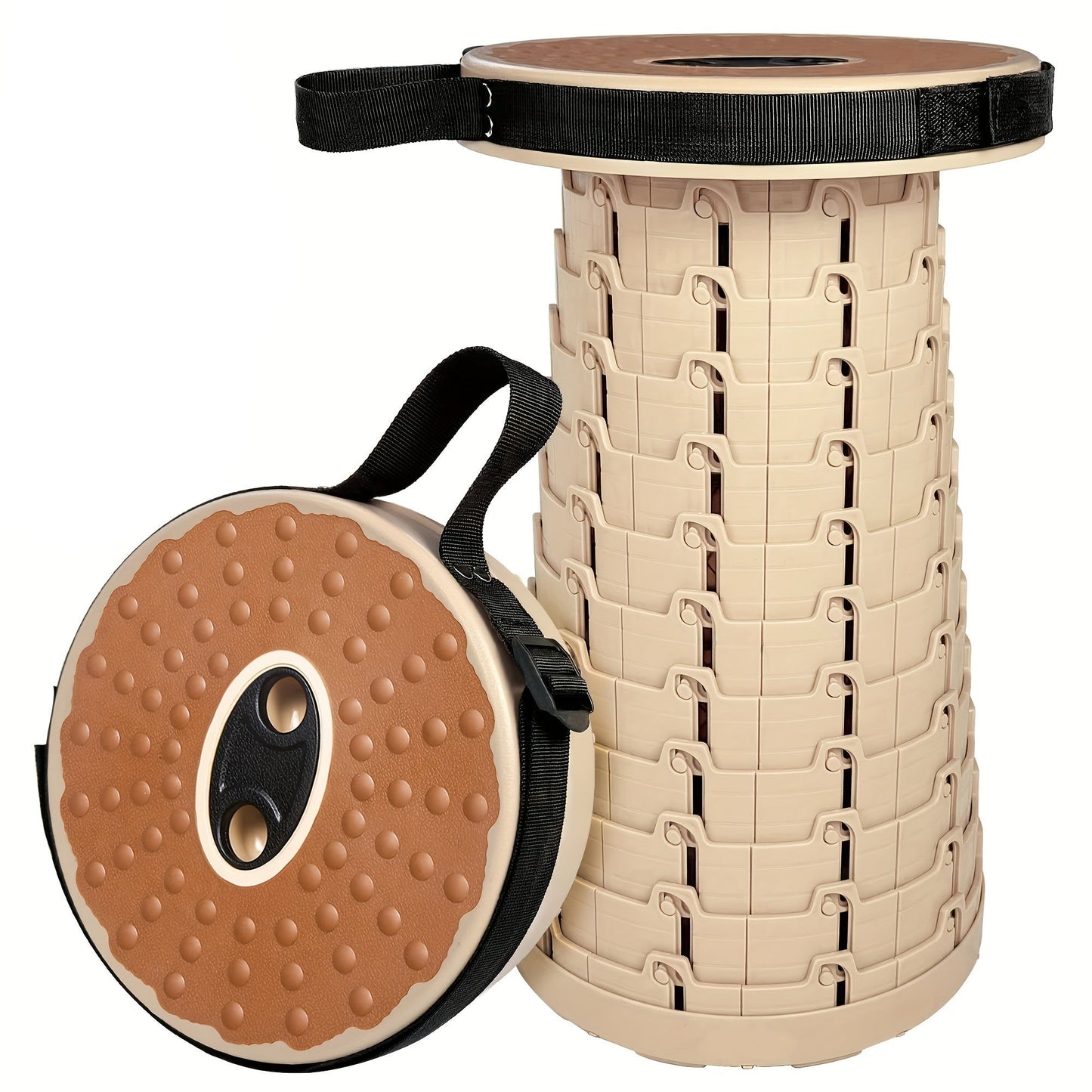 Ultra-Comfort Folding Stool with PU Cushion