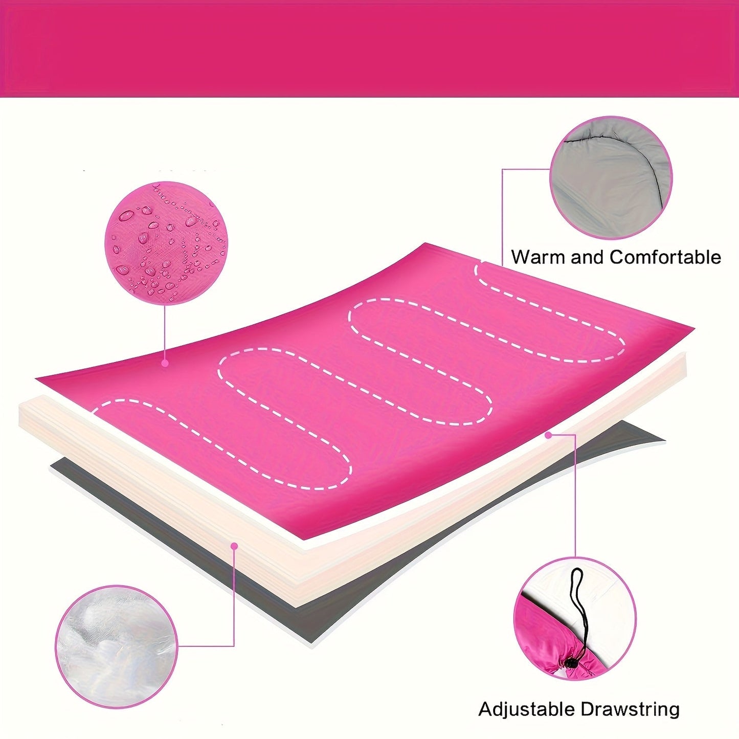 Sleeping Bag Lightweight All-Season for Adults