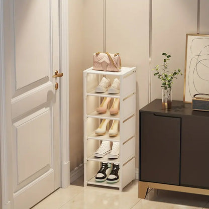 Step up your shoe storage with this space-saving tall rack