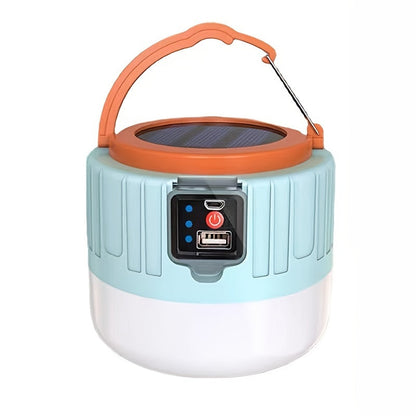 LED Solar Camping Lantern Rechargeable Portable Outdoor Light