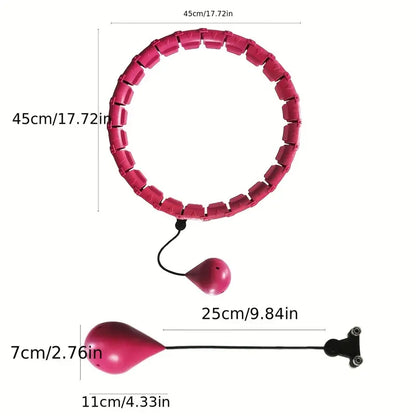Adjustable Weighted Fitness Hoops for Effective Abdomen Workout