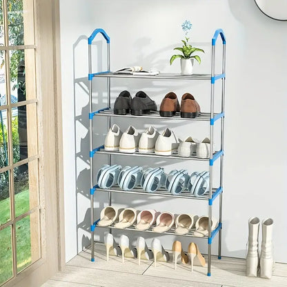 Organize your shoe collection with this multi-layer shoe rack