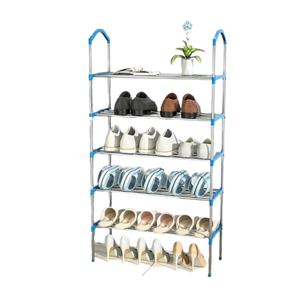 Organize your shoe collection with this multi-layer shoe rack