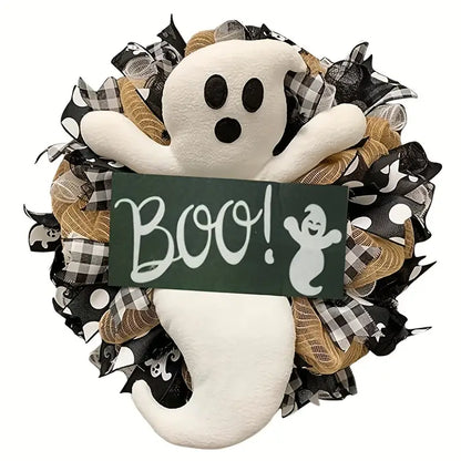 Ghostly Greetings: Haunting Halloween Wreaths