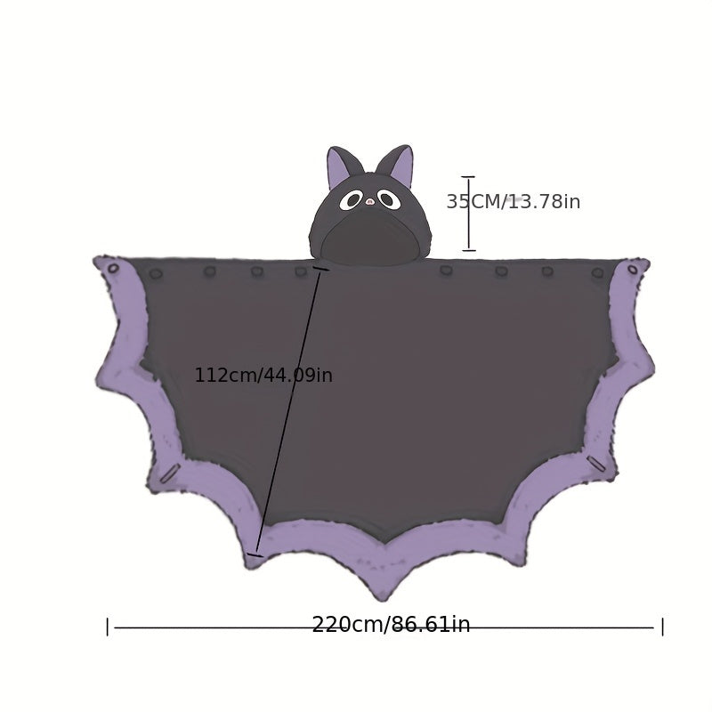 Bat Hooded Wearable Blanket with Detachable Nose