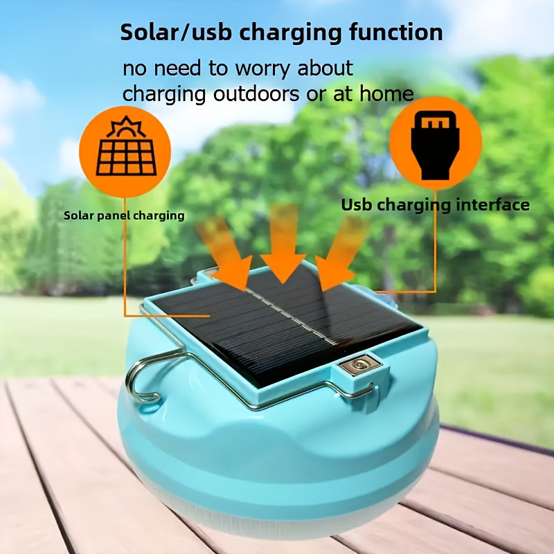 Adjustable LED Solar Bulb with Built-in Battery (3-Gear)
