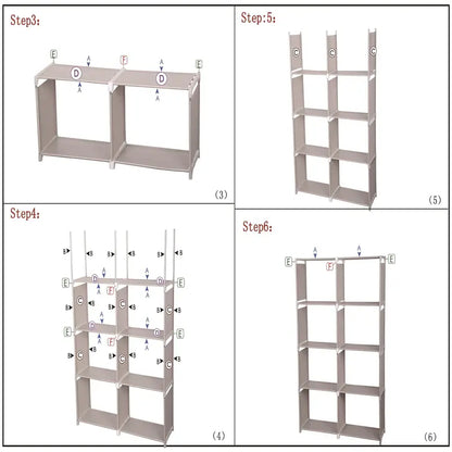 Discover the perfect blend of form and function in this double-grid bookshelf
