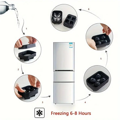 3D Skull Ice Cube Tray Maker - 4Pcs