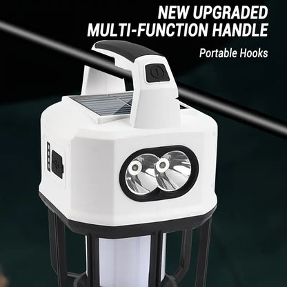 Solar Powered Camping Lantern with Multifunctional Charging - Your Ultimate Outdoor Companion