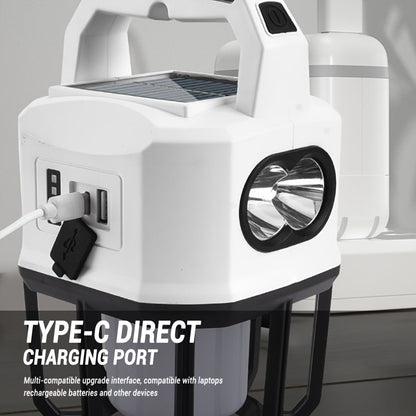 Solar Powered Portable Camping Light with Mobile Charger