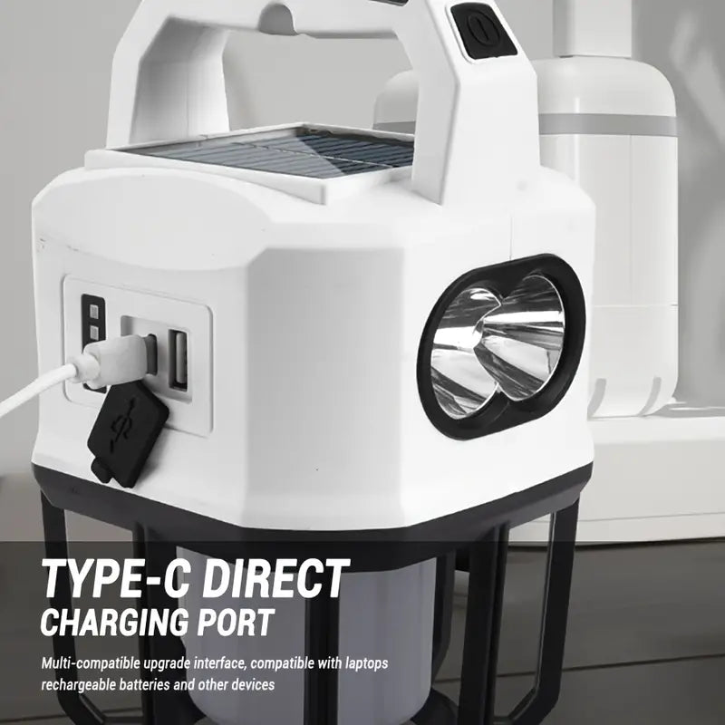 Solar Powered Camping Lantern with Multifunctional Charging - Your Ultimate Outdoor Companion