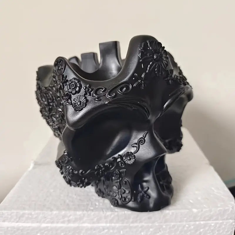 Skull Head Egg Holder - Resin Decoration