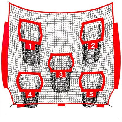 Football Outdoor Target Throwing Net with 5 Pockets