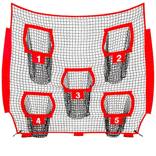 Football Outdoor Target Throwing Net with 5 Pockets