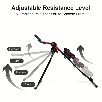 Ab Workout Machine Adjustable Foldable Core Trainer