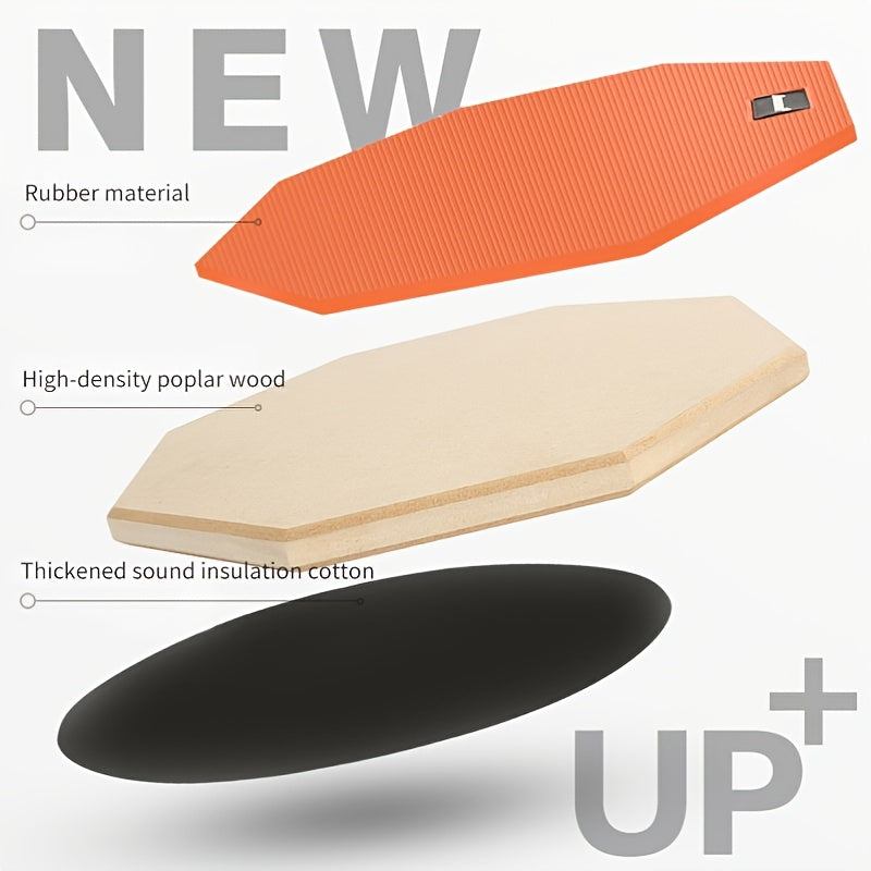 8-Inch Wooden Drum Practice Pad Set