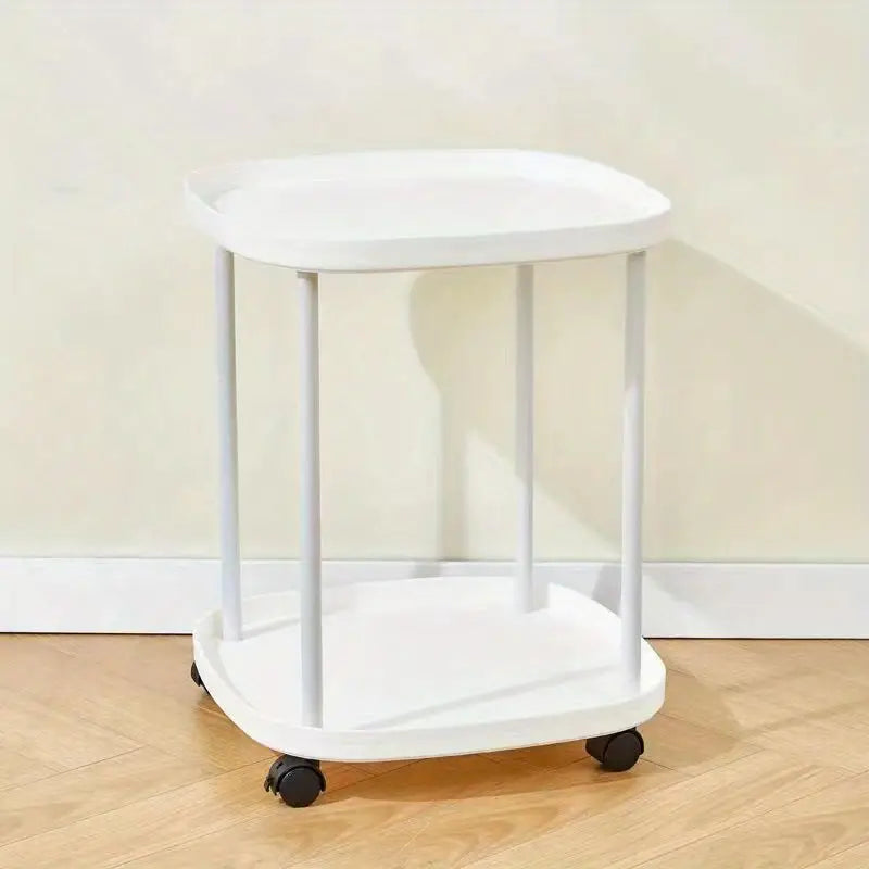 Effortlessly roll your mobile end table to the perfect spot for convenience