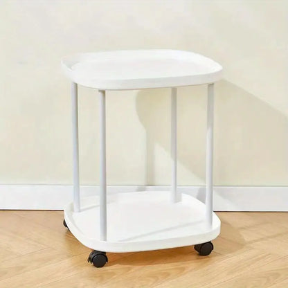 Effortlessly roll your mobile end table to the perfect spot for convenience
