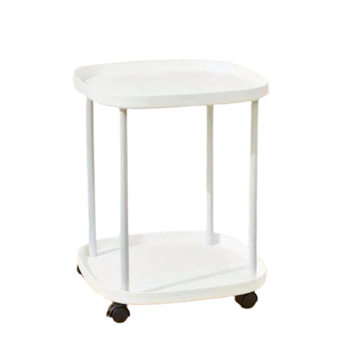 Effortlessly roll your mobile end table to the perfect spot for convenience