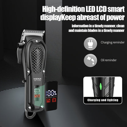 Men's Electric Hair Clipper with LCD Display